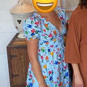 Hillhouse Dress with Puff Sleeves